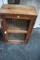 Plank Bottom Chair And Very Small Cupboard With Fence Front, 16'', Pickup Only