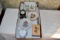 Victorian Style Wooden Music Box, And Victorian Porcelain Dishes