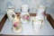 5 Painted Porcelain Vases