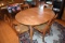 Round Dinning Table With 4 Cane Bottom Spooned Carved Chairs, Pick Up Only, 52