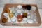 Large Assortment Of Glass And Porcelain Toothpick Holders