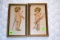 Pair Of Cupid Baby Pictures In Frame