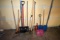 Rake, Hoe, 2 Brooms, 2 Snow Shovels, Scraper, Other Handled Tools, Pick Up Only