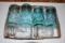 Assortment Of Blue And Clear Fruit Jars,