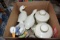 Duck Figurines And Ceramic Canister Set