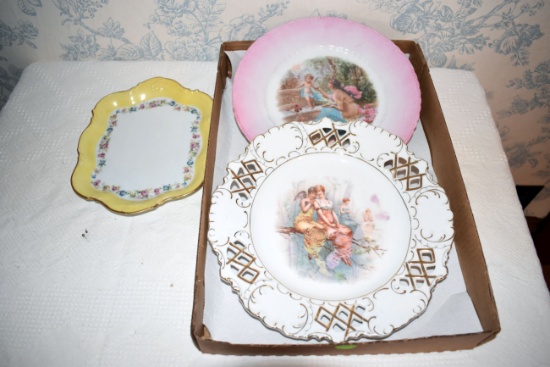 Limoges Dish, 2 Hand Painted Porcelain Plate