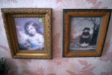 2 Framed Little Girl Prints