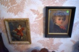 Pair Of Victorian Boys Framed
