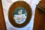 Oval Victorian Picture With Frame