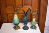 3 Ewer Pitchers, Some With Damage