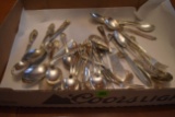 Assortment Of Flatware, Spoons, Pickle Forks, Knives, Forks, Assorted Makers, Rockford, Holmes And E