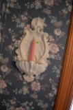 Porcelain Victorian Wall Hanging Candle Holder, And Victorian Hanging Glass Shelf