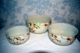 Nest Of 3 Hall's Jewel Tea Bowls