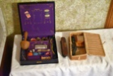 Sewing Box, Brush, Another Sewing Box