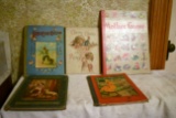 Large Assortment Of Children's Books, Robinson Crusoe, Mother Goose, Tom Piper And Son