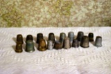 (16) Thimbles, Assorted Sizes