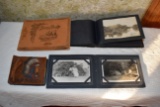 (4) Old Photo Albums With Some Pictures