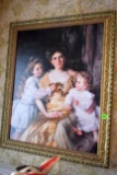 Victorian Style Mother with Children Print
