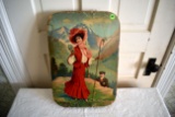 Paper Cardboard Box With Victorian Painting