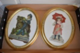 (2) Framed Advertising Cards, Victorian Style