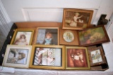 Assortment Of (9) Victorian Style Pictures And Cards