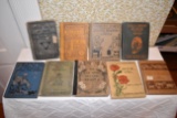 (9) Old Hardcover Books