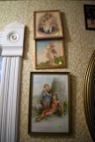 (4) Victorian Style Children And Babies Framed Pictures