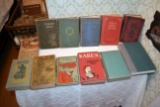 (12) Old Hard Cover Books