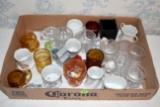 Large Assortment Of Glass And Porcelain Toothpick Holders