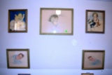 (5) Framed Baby Pictures