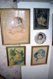 (5) Baby And Child Prints And Pictures Framed