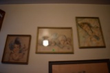 (3) Framed Baby Pictures