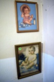 (2) Framed Baby Pictures