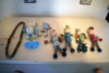 Assortment Of Wooden And Celluloid Baby Toys, One Has Damage