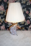 Victorian Style Girl Porcelain Lamp