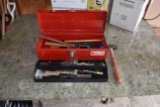 Assortment Of Tools, Screwdrivers, Putty Knives, Hammers, Tool Box