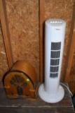 Hawaiian Breeze Upright Fan And Electric Radio, Pick Up Only