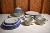 Franciscan Dinnerware Set, 4 Plates And 4 Bowls