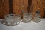 Glass Pitcher, Glass Container, Glass Serving Dish