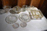 1 Klondike Glass Serving Tray, Glass Serving Dishes, Relish Tray, Serving Container