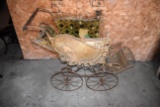 Victorian Style Cane Baby Buggy, Needs Upholstering Redone, Missing Some Parts, Pick Up Only
