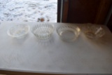 (4) Glass Serving Bowls