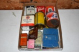 Assortment Of Advertising Tins And Boxes