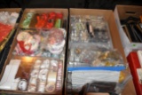 (4) Boxes Of Sewing, Fabric, Buttons, Quilting