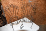 2 Metal Doll Chairs