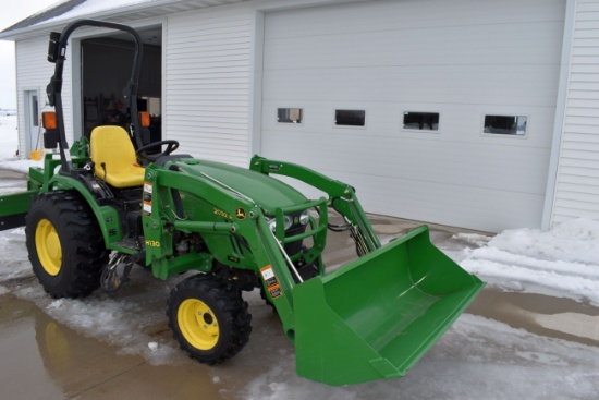 2013 John Deere 2032R MFD, Compact Tractor, Hydro, H130 Loader With Bucket, , 52 Actual One