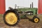 1945 John Deere B Tractor, Narrow Front, 11.2x38 New Right Tire, Rock Shafts, Electric Start, PTO, S