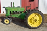 1952 John Deere A Tractor,Narrow Front, 12.4x30 New Tires, 6 Speed, Good Tin,Wheel Weights, SN: 6966