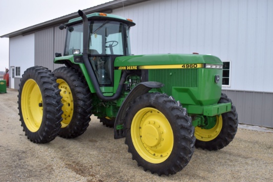 John Deere 4960 MFWD Tractor, 6,569 Act. Hours, 14.9x46 Rear Duals 80%, 15sp P/S, New AC, New Radiat