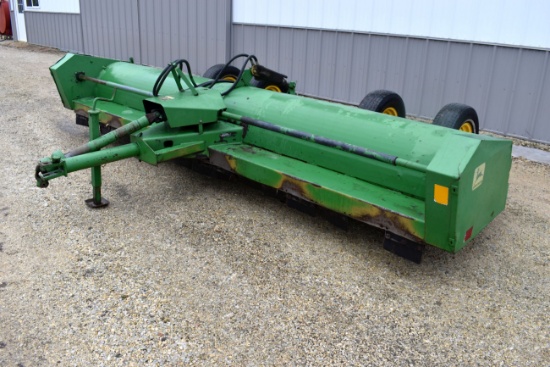 John Deere 27 Stalk Chopper, 15’, 1000PTO, 4 Wheel Transport, Good Hood, New Knives, SN: 512687E